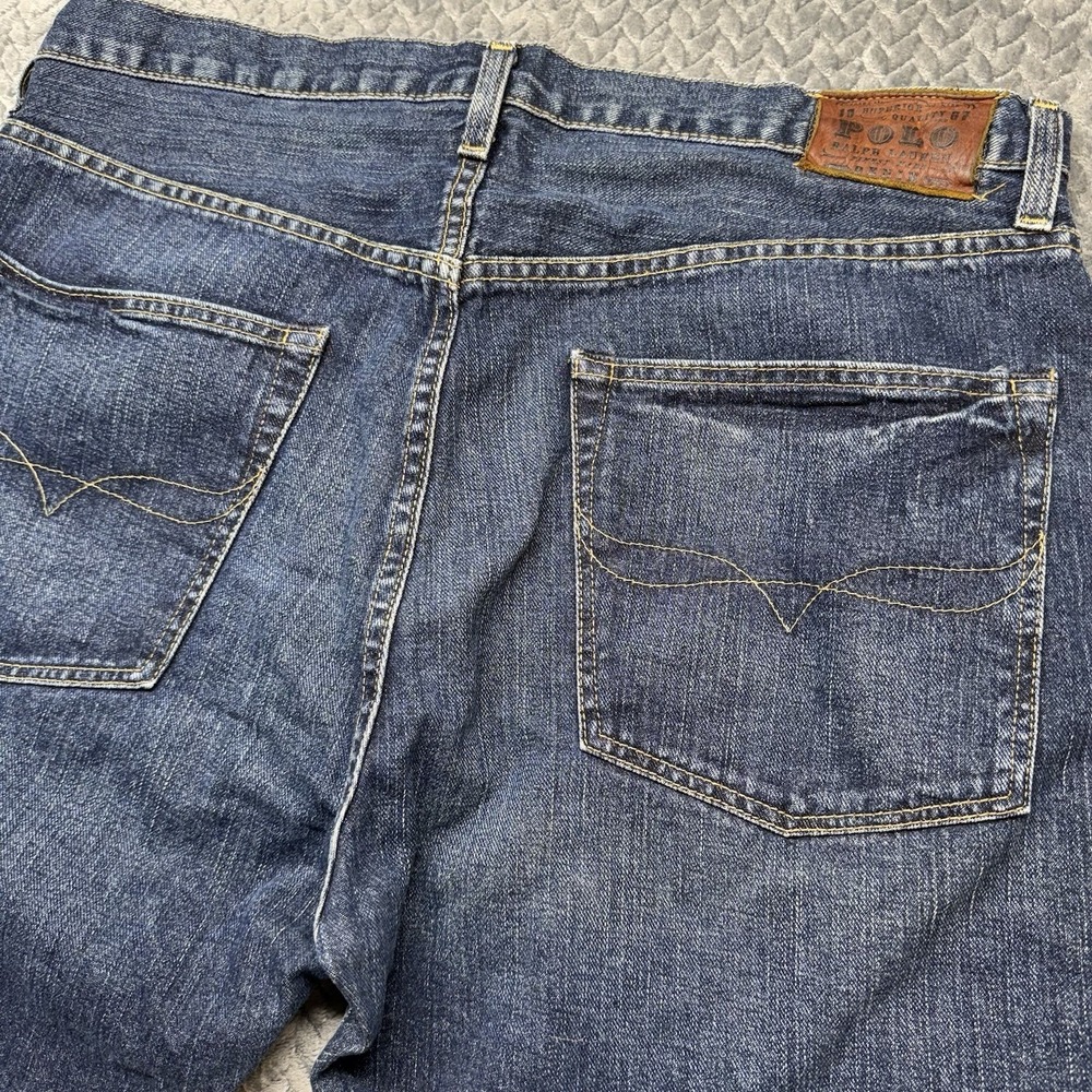 Polo Ralph Lauren Men's 300 Jeans 36x29 Straight Leg Blue Denim Medium Wash